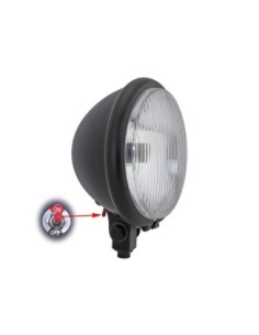 Bates Head Light Led 5 3/4 Matt/Black.